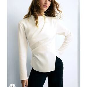 A.L.C White Career Top SIZE 14 Work Blouse Designer Professional Shell $375